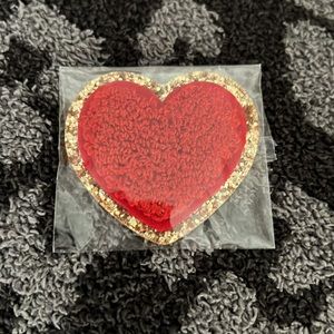 Stoney Clover Lane RUBY Glitter Heart Patch